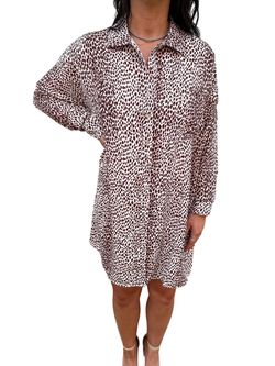 Style 1-3927765299-3775 Mazik Brown Size 16 Plus Size Summer Long Sleeve Casual Tall Height Cocktail Dress on Queenly