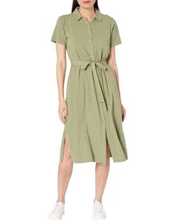 Style 1-556717718-2901 mododoc Green Size 8 Tall Height Belt Cocktail Dress on Queenly