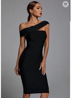 Bella Barnett Black Size 6 Holiday Ball Cocktail Dress on Queenly