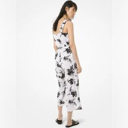 Michael Kors Black Size 8 Belt Floor Length Polyester Jumpsuit Dress on Queenly