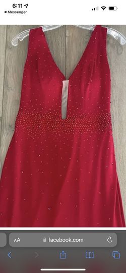 Jovani Red Size 6 Free Shipping Floor Length Mermaid Dress on Queenly
