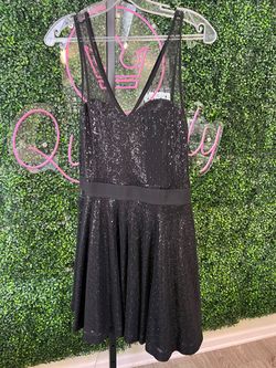 Style 206999 Express Black Size 2 Nightclub Sequined Cocktail Dress on Queenly