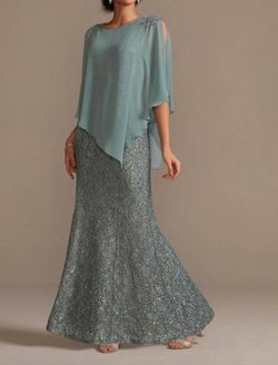 Style 20091 Ignite Light Blue Size 6 Straight Dress on Queenly