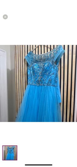 Blue Size 0 Ball gown on Queenly