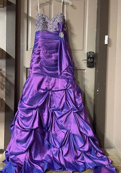 Purple Size 22 Mermaid Dress on Queenly