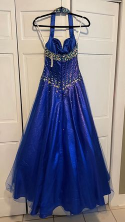Tiffany Designs Blue Size 0 Free Shipping Prom Ball gown on Queenly