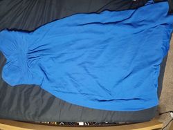Christina Wu Blue Size 12 Straight Dress on Queenly