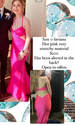 Faviana Pink Size 0 Prom Floor Length Mermaid Dress on Queenly
