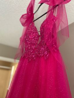 Coya Pink Size 12 Floor Length Military Ball Jersey Ball gown on Queenly