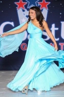 Sherri Hill Blue Size 6 Free Shipping Side slit Dress on Queenly