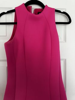 Mac Duggal Pink Size 4 High Neck Mini Cocktail Dress on Queenly