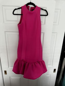 Mac Duggal Pink Size 4 Pageant Mini Jersey Cocktail Dress on Queenly