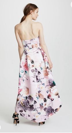 Style Roxanne High Low Coquette Pastel Floral Parker Pink Size 10 High Low Bridgerton Prom A-line Dress on Queenly