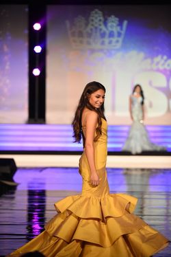 Fernando Wong Yellow Size 2 Pageant Floor Length Mermaid Dress on Queenly