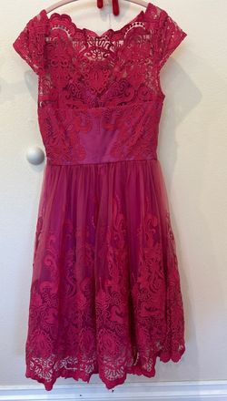 Style 41735FP Chichi london Pink Size 4 41735fp Straight Dress on Queenly