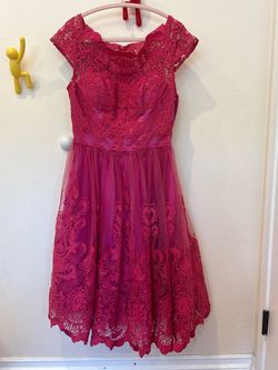 Style 41735FP Chichi london Pink Size 4 41735fp Straight Dress on Queenly