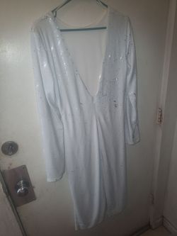 White Size 20 Cocktail Dress on Queenly