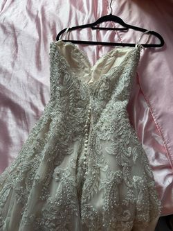 Eddy k coulture Nude Size 12 Medium Height 70 Off Strapless Ball gown on Queenly