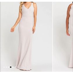 Show Me your Mumu Nude Size 8 Jersey Floor Length A-line Dress on Queenly