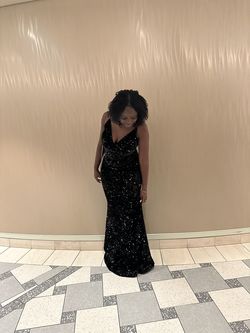 Fashion Nova Black Size 8 Floor Length Jersey Mermaid Dress on Queenly