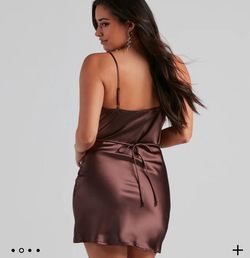 Style D13372 Windsor Brown Size 8 Silk D13372 Cocktail Dress on Queenly