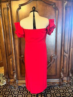 Valentine Red Size 12 Side Slit Cocktail Dress on Queenly