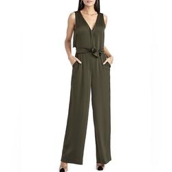 Rachel Roy Green Size 12 Polyester Jumpsuit Dress on Queenly