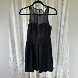 BCBG Black Size 2 Sheer Lace Nightclub Cocktail Dress on Queenly