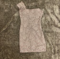 Jump Apparel Nude Size 14 Free Shipping Appearance Sequined Lace Cocktail Dress on Queenly
