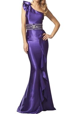 Clarisse Purple Size 2 Floor Length Prom Mermaid Dress on Queenly