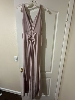 Cinderella Divine Pink Size 2 Plunge Side slit Dress on Queenly