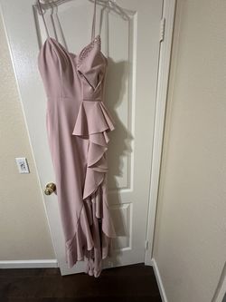 Morrell Maxie Pink Size 4 Short Height Jersey Floor Length A-line Dress on Queenly