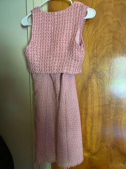 Shein Pink Size 4 Jersey Two Piece Sorority Formal Appearance Straight Dress on Queenly