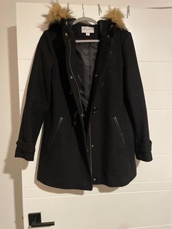 Style Black fur coat Cole haan Black Size 8 Casual Free Shipping Polyester Straight Dress on Queenly