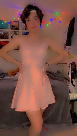 City Studio Pink Size 6 Plunge Prom Cocktail Dress on Queenly