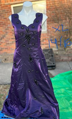 Purple Size 14 A-line Dress on Queenly