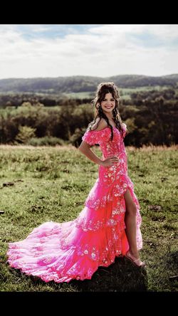 Sherri Hill Pink Size 4 Pageant Train Dress on Queenly