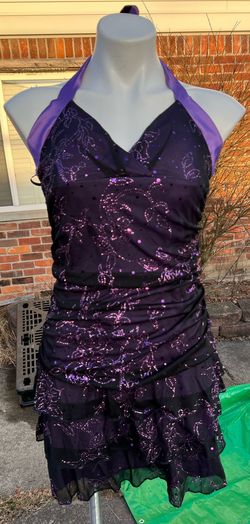 Taboo Purple Size 16 Free Shipping Halter Cocktail Dress on Queenly