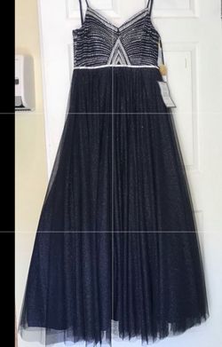 Tic say yes Blue Size 6 Quinceanera 50 Off Plunge Ball gown on Queenly