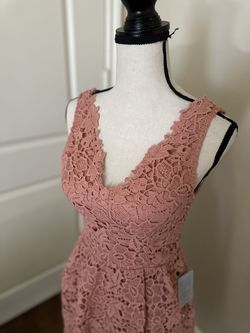 ASTR the Label Pink Size 6 Lace Cocktail Dress on Queenly
