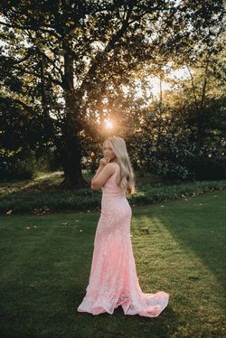 Ashley Lauren Pink Size 2 Floor Length Short Height Prom Mermaid Dress on Queenly