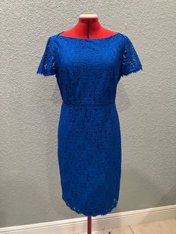 Diane Von Furstenberg Blue Size 8 A-line Sunday Best Cocktail Dress on Queenly