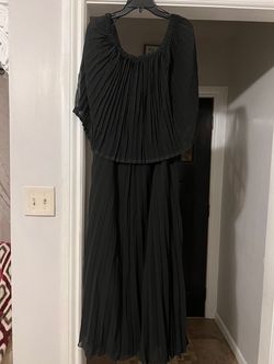 Ellen Weaver Black Size 28 Floor Length A-line Dress on Queenly