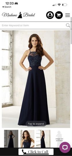 Mori Lee Blue Size 8 50 Off A-line Dress on Queenly