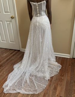 Sherri Hill White Size 2 Floor Length Strapless Quinceanera Mermaid Dress on Queenly