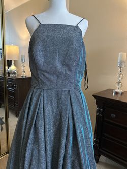 Betsy and Adam Blue Size 12 Jersey Short Height Straight Dress on Queenly