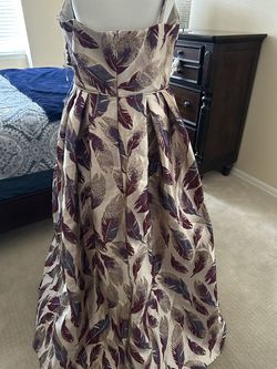 Morgan and Co Multicolor Size 12 Plunge Ball gown on Queenly