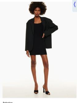 Aritzia Black Size 4 Square Jersey Cocktail Dress on Queenly