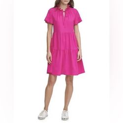 DKNY Pink Size 0 Cap Sleeve Cocktail Dress on Queenly