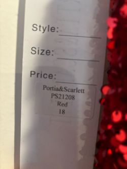 Style PS21208 Portia and Scarlett Red Size 18 Ps21208 Floor Length Jersey Mermaid Dress on Queenly